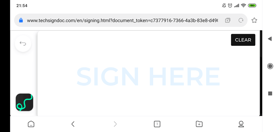 How to electronically sign PDF document via mobile